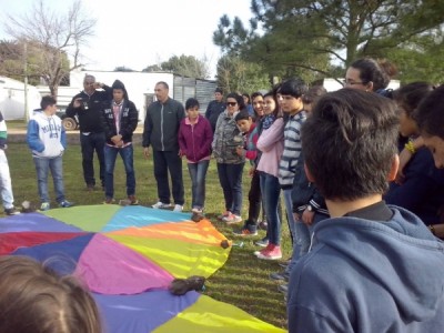 Jóvenes de Tacuarembó en formación dinámica. Imagen 1